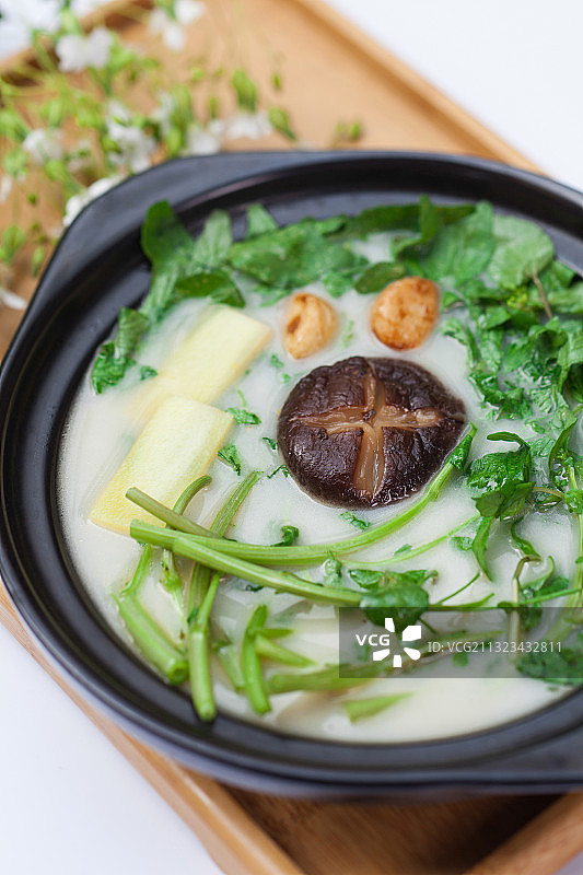 青菜汤锅图片素材