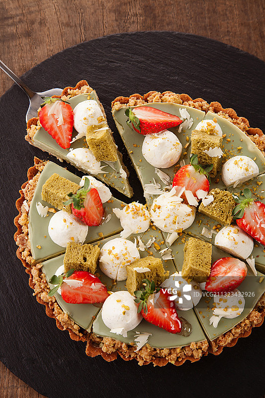 水果奶油派图片素材