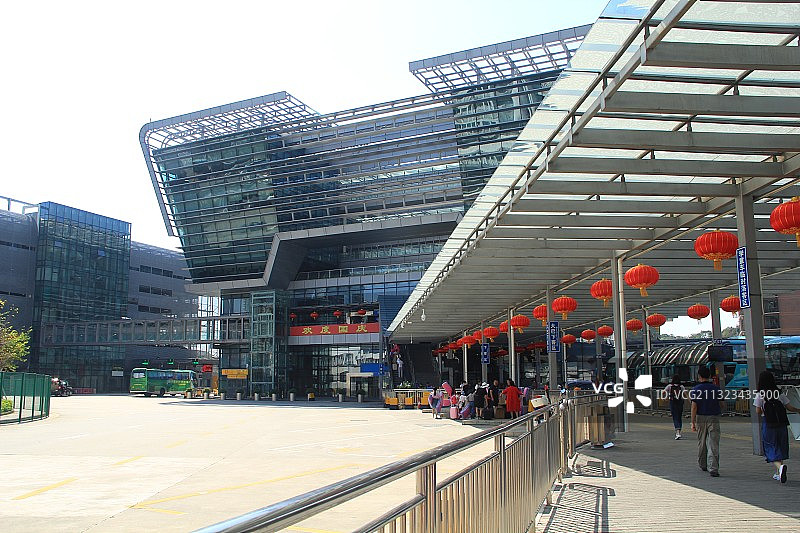 文锦渡口岸，1978年国务院批准后开放，连接深圳香港的口岸 深圳图片素材