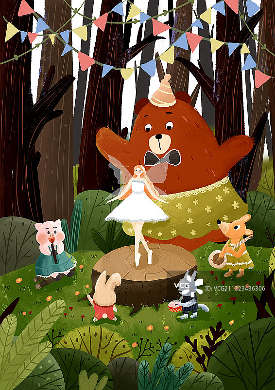 森林舞会图片素材