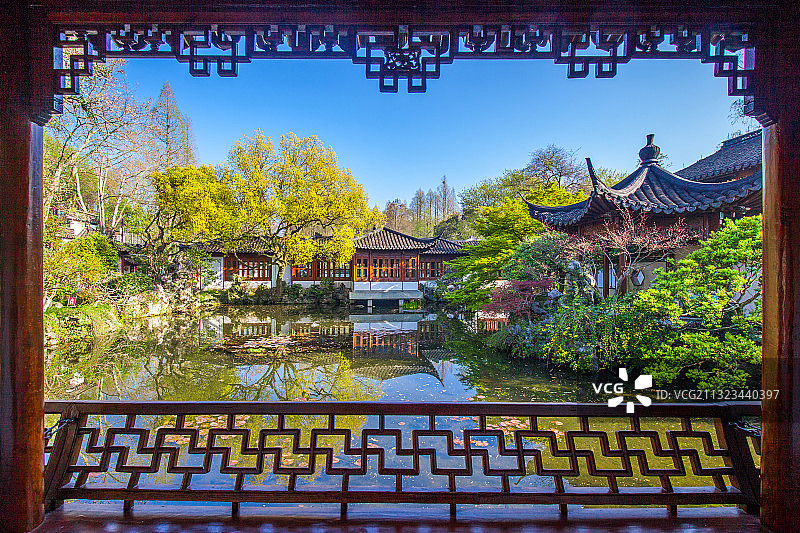 杭州西湖郭庄景点图片素材