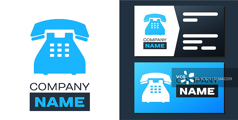 白色背景上的电话图标标志图片素材