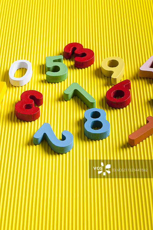 五颜六色的数字图片素材