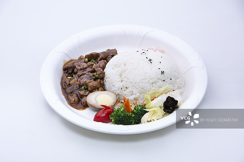 中国美食卤肉饭图片素材