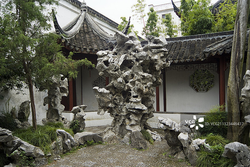 苏州狮子林古典园林风光图片素材