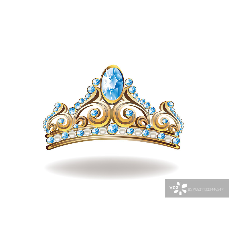 精美金色公主皇冠图片素材