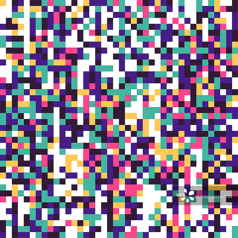 彩色像素化图片素材