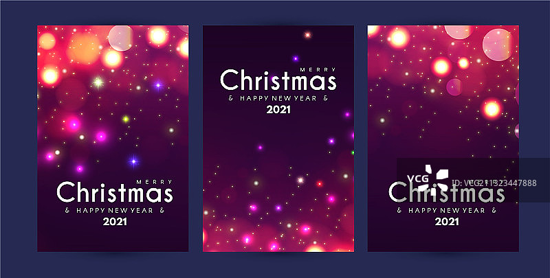 圣诞快乐新年快乐宣传单模板图片素材