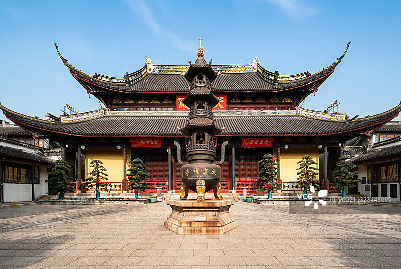 江苏常州天宁寺古建筑景观图片素材