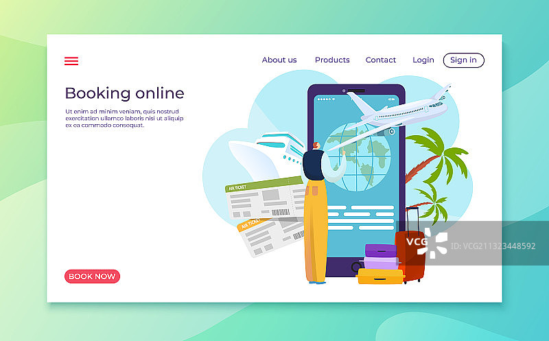 用于智能手机互联网预订的手机在线APP图片素材