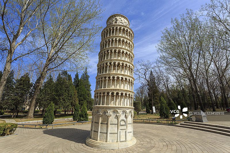 世界公园比萨斜塔图片素材