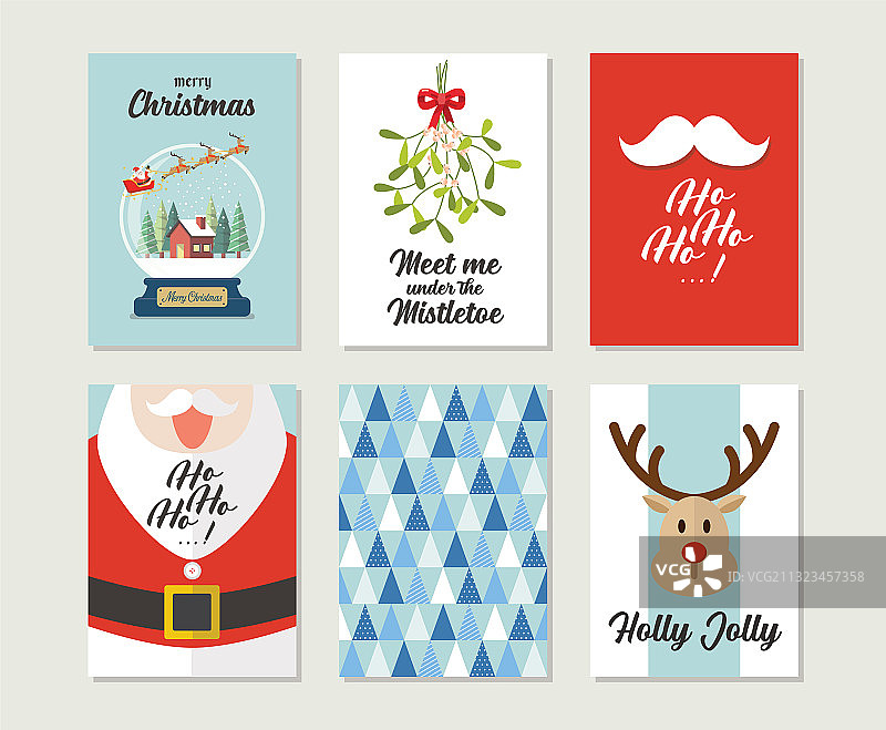 带有字母的圣诞节礼品卡或标签图片素材