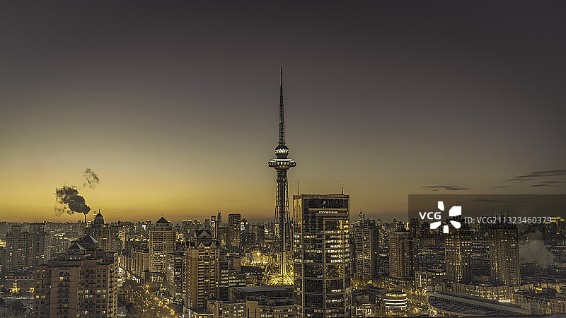 哈尔滨龙塔图片素材