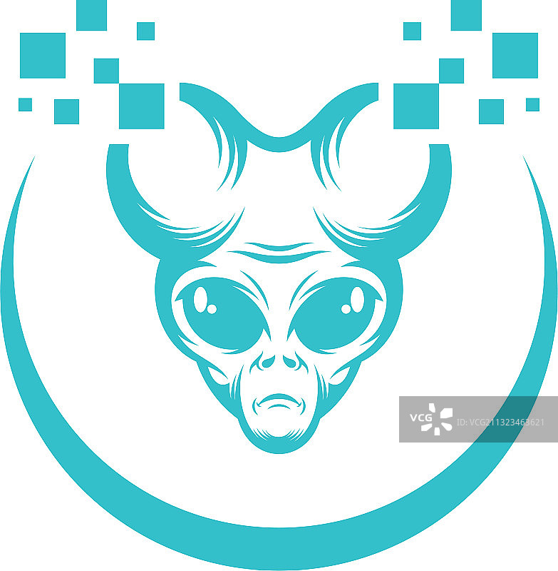 科技外星人标志设计模板图片素材