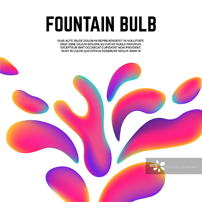 彩色现代造型液体或流体图片素材