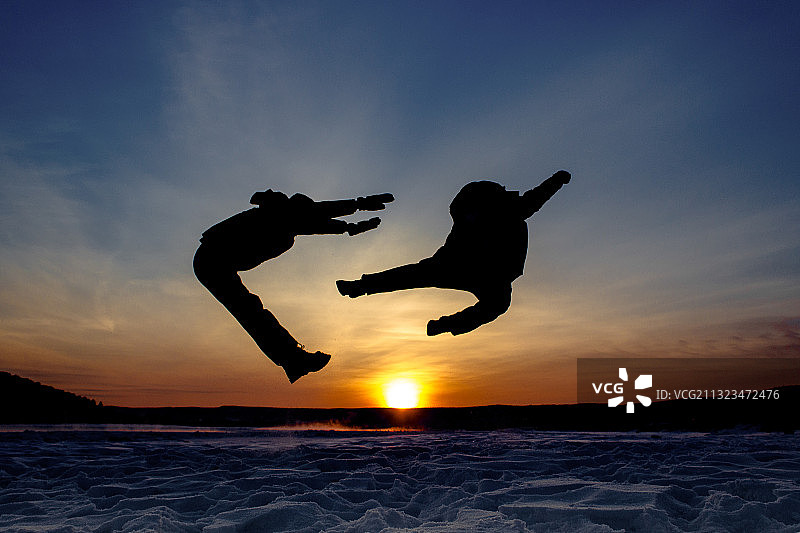 漠河日出图片素材