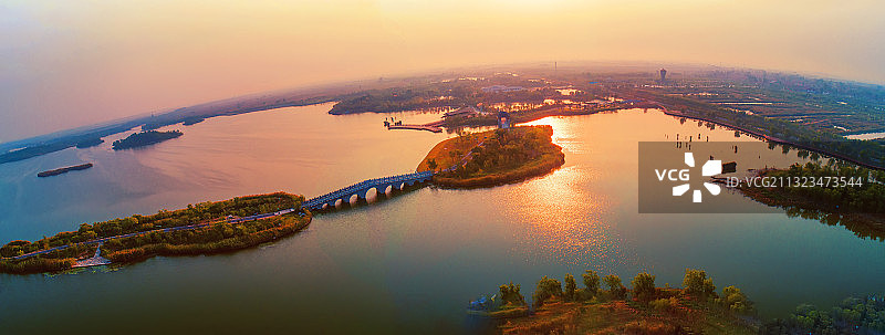 马踏湖风光图片素材