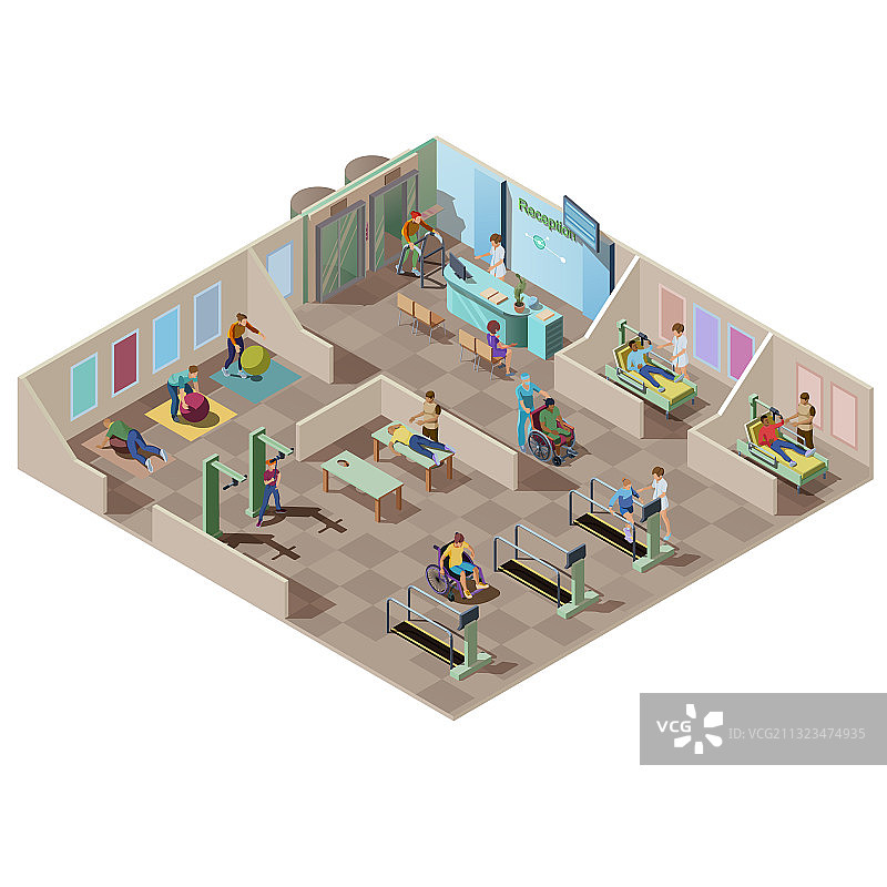 患者康复中心图片素材