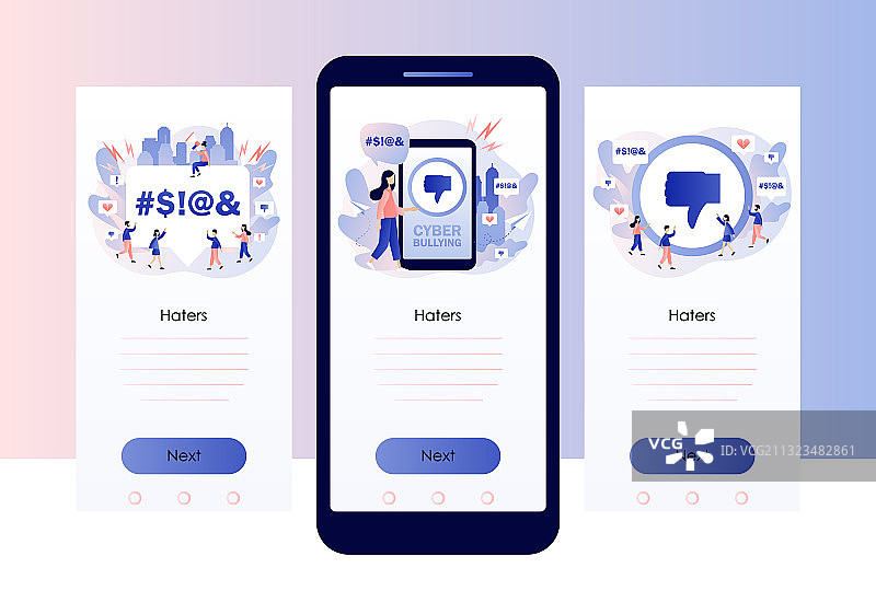 网络欺凌网络暴力网络喷子图片素材