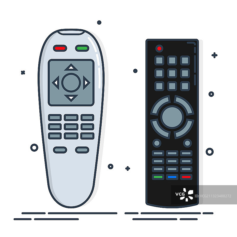 手持带移位的多媒体控制面板遥控器图片素材