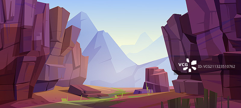 峡谷山地景观图片素材