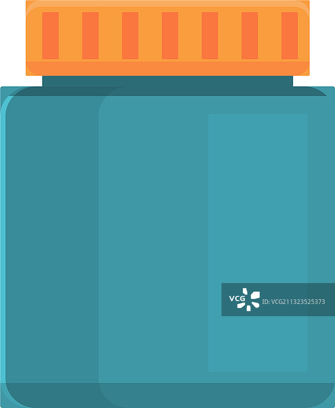 素食蛋白罐图标卡通风格图片素材