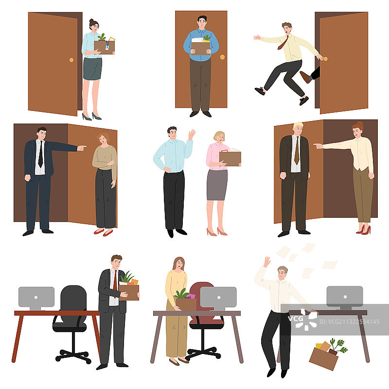 感到沮丧的被解雇者图片素材