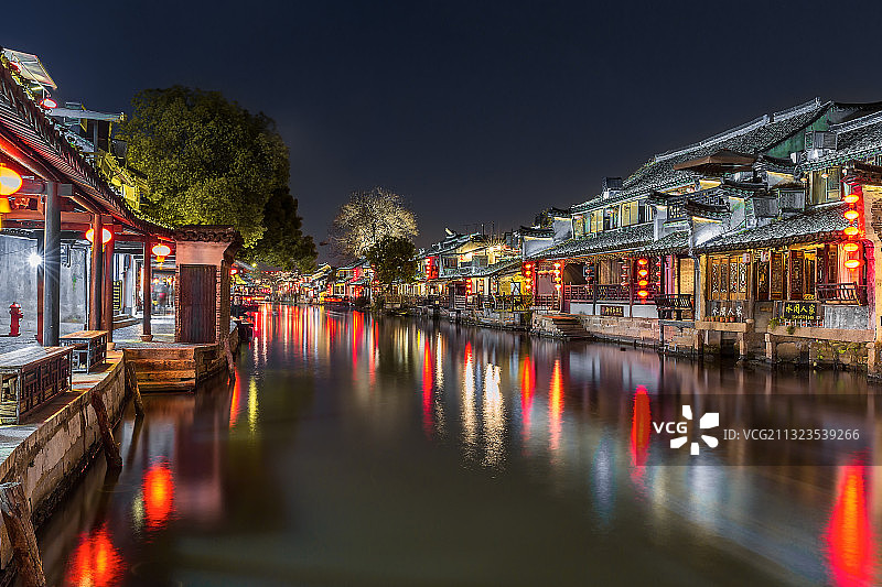 西塘古镇 烟雨长廊图片素材