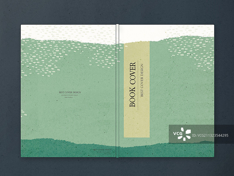 水墨渐变书籍封面插画图片素材