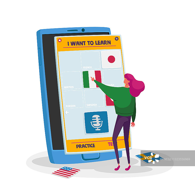 迷你女人选择法语按钮图片素材