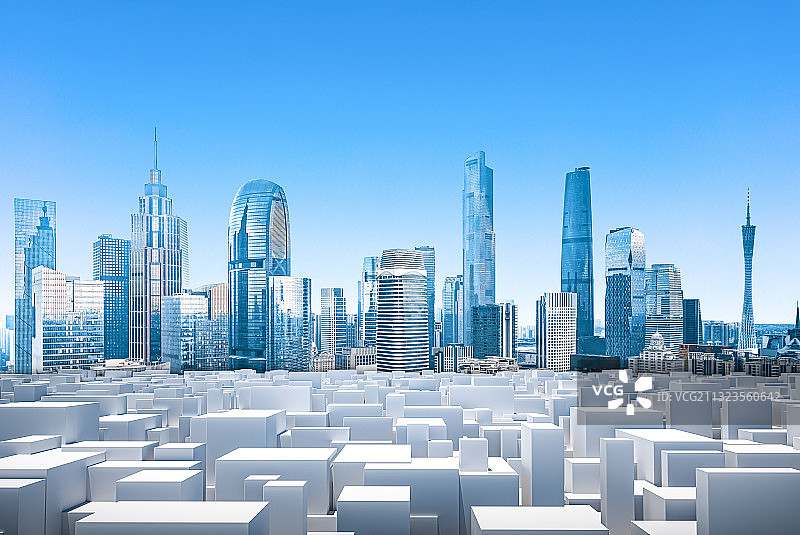 广州现代科技城市建筑图片素材