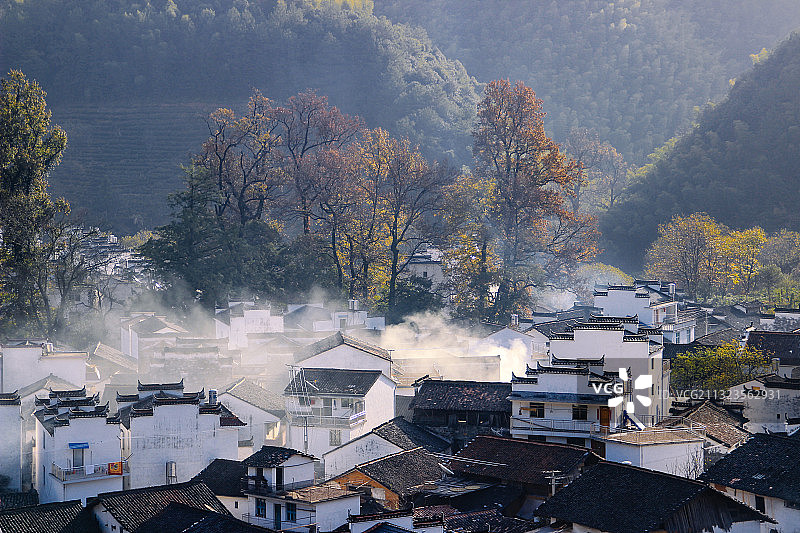 江西婺源石城的清晨图片素材
