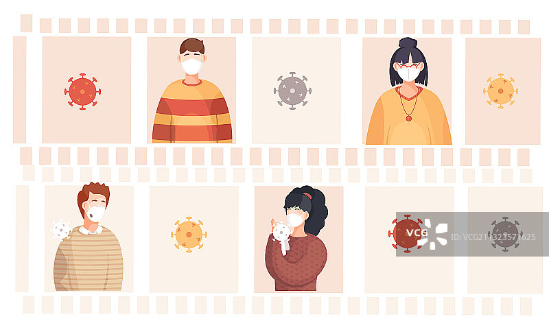 新冠病毒预防措施图片素材