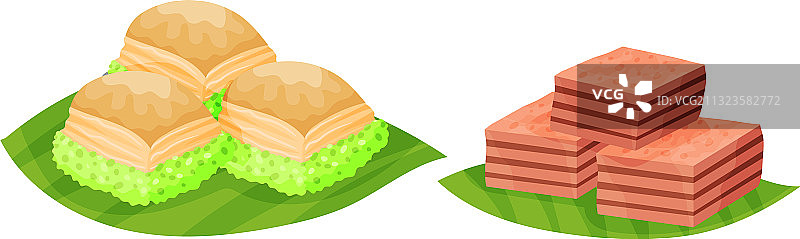 阿拉伯甜点与土耳其软糖图片素材