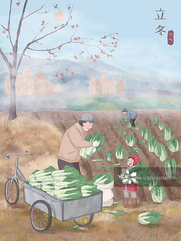 二十四节气——立冬图片素材