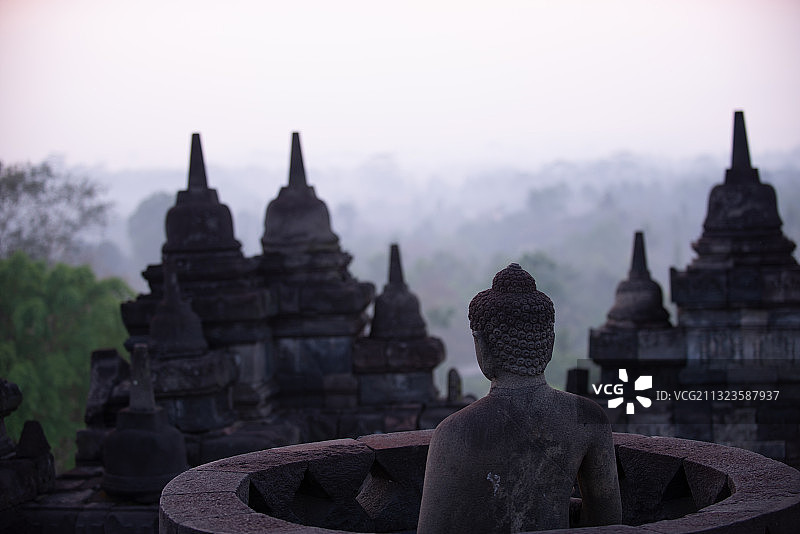 世界文化遗产印尼婆罗浮屠图片素材