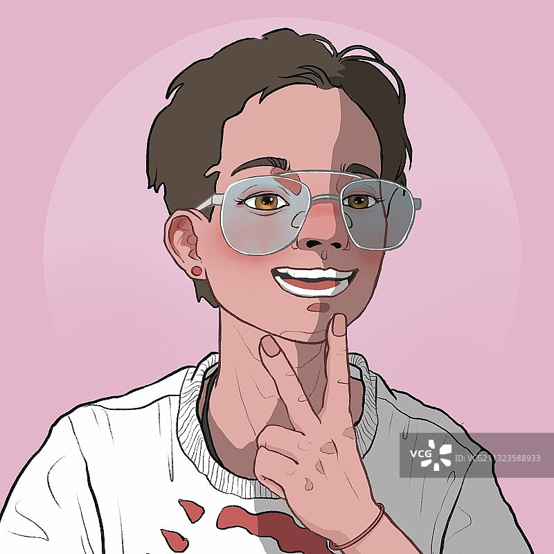 女孩头像图片素材