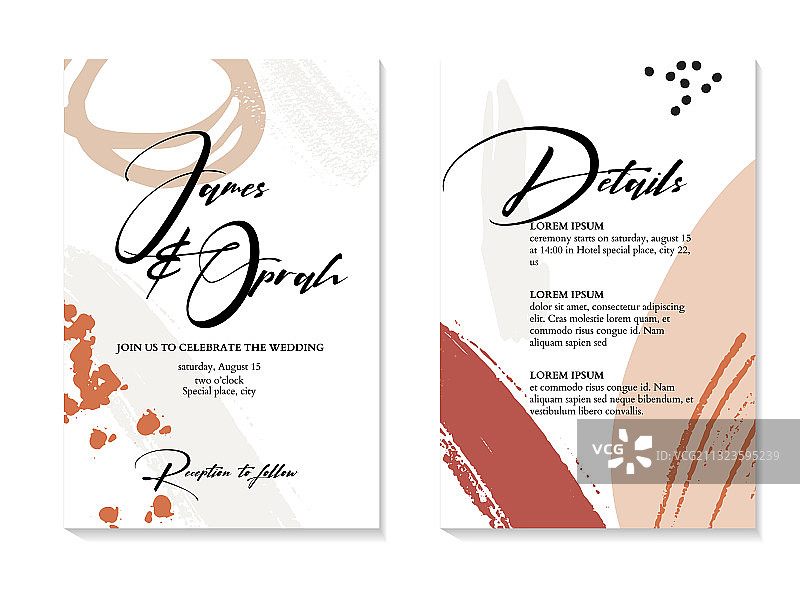 抽象水彩笔触图案图片素材