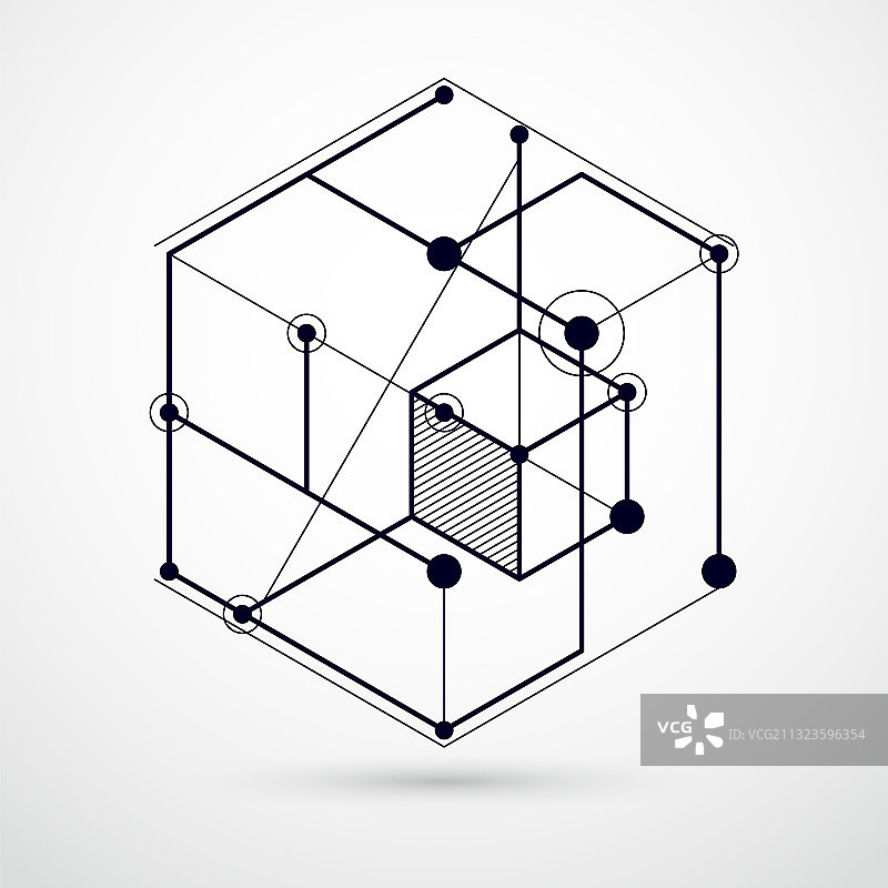 黑白机械原理工程图图片素材