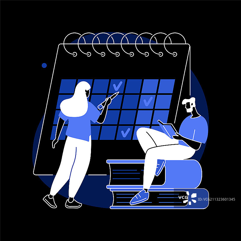 修订周抽象概念图片素材