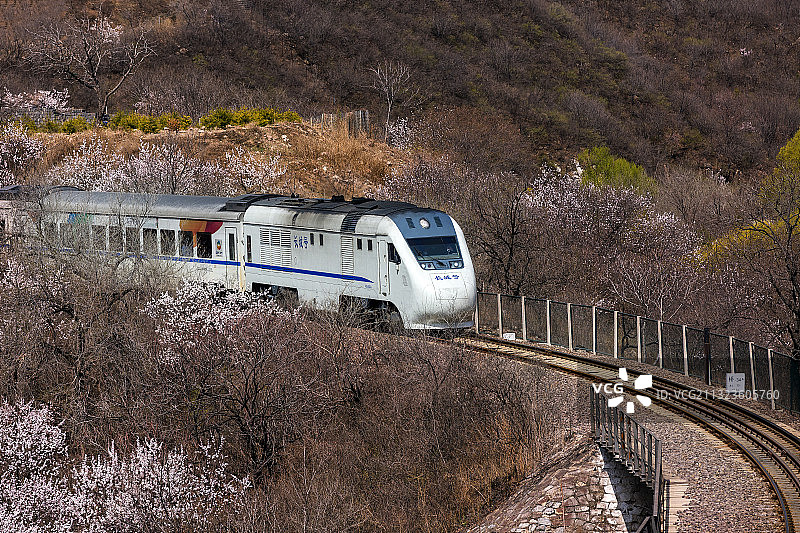 开往春天的列车图片素材
