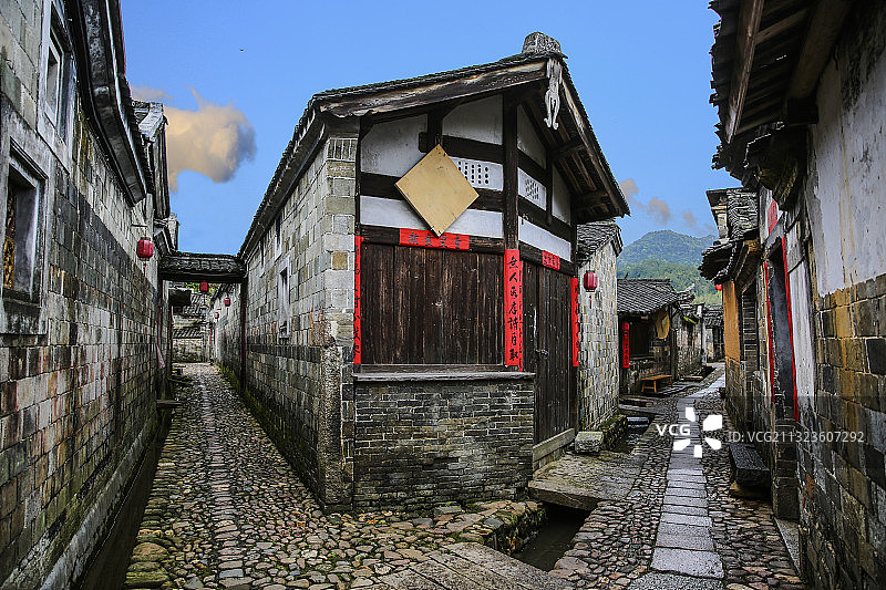 连城培田古民居景观图片素材