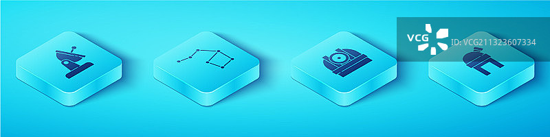 2.5D卫星天线大熊座图片素材