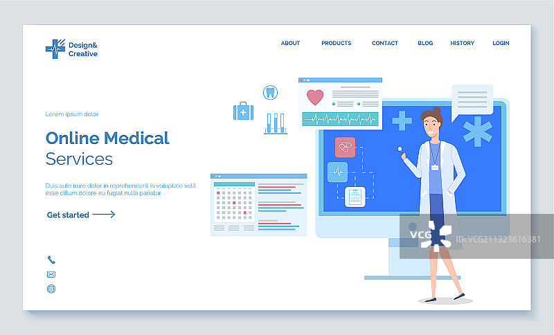 微笑的女医生理疗师图片素材