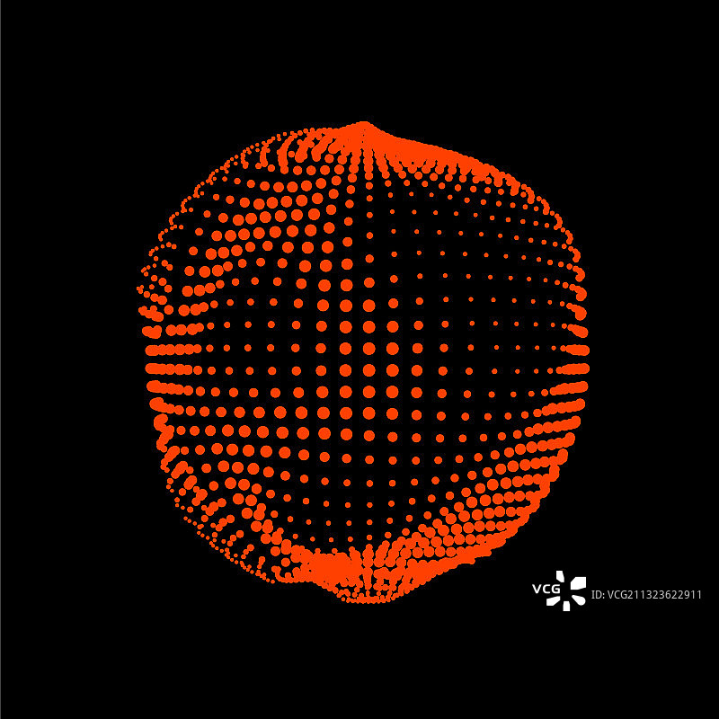 由海洋形成的一个变形的瘪球体图片素材