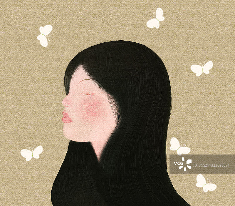 美女头像图片素材