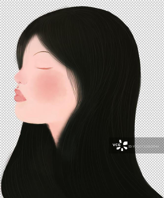 少女头像图片素材