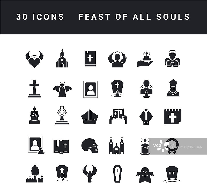 简约图标：万圣节盛宴图片素材