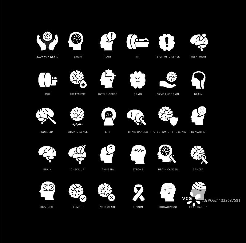 世界脑肿瘤日简约图标图片素材