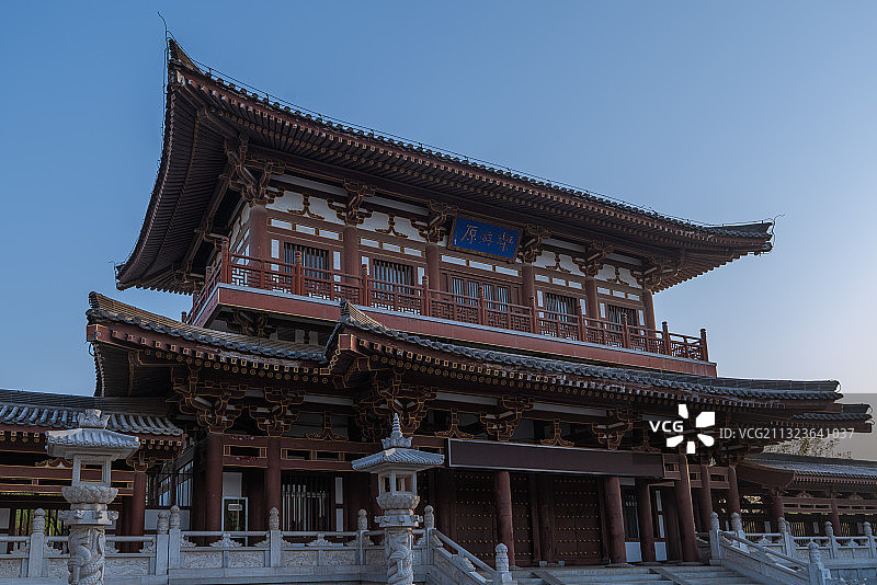 西安青龙寺乐游原黄昏图片素材